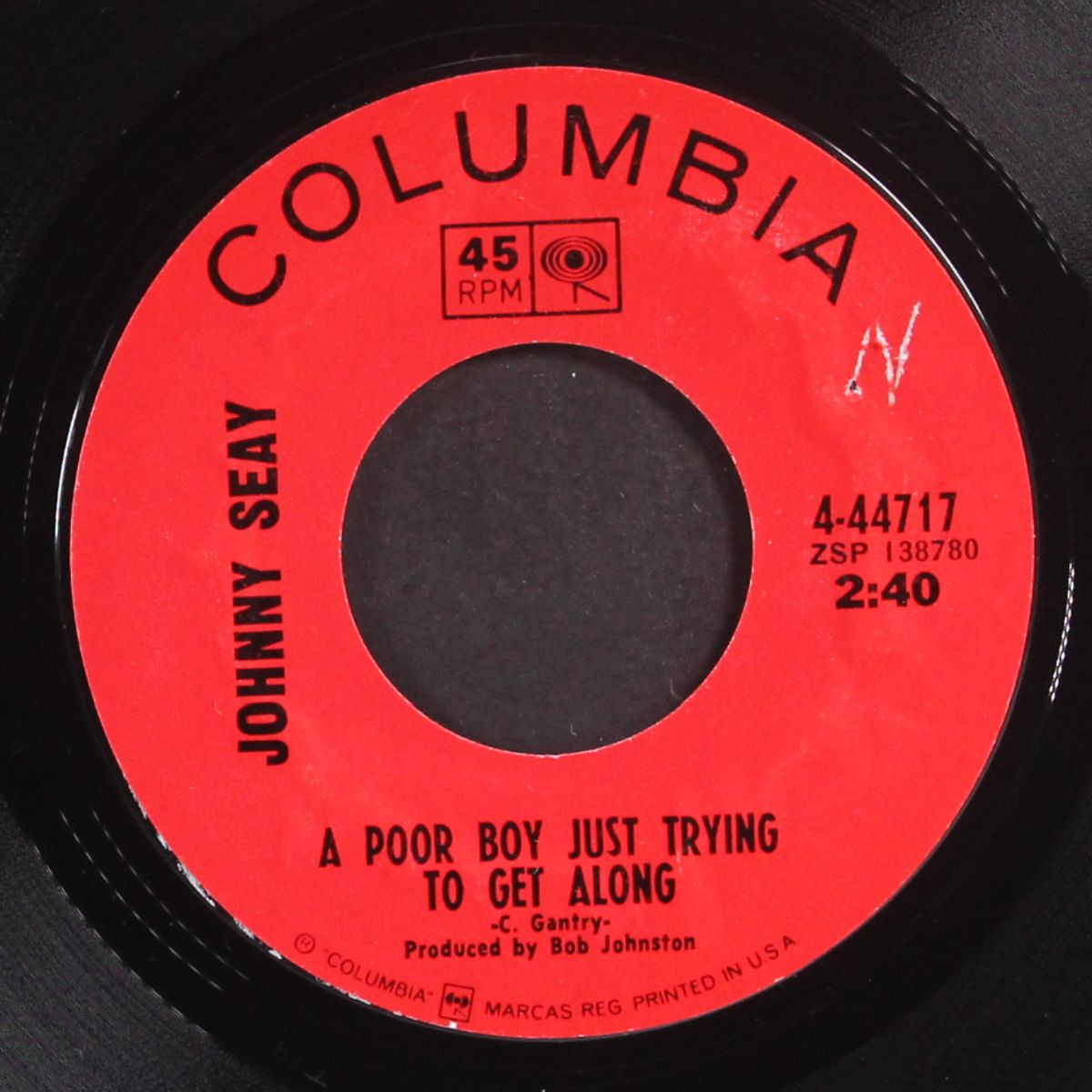 a poor boy just trying to get along by JOHNNY SEAY