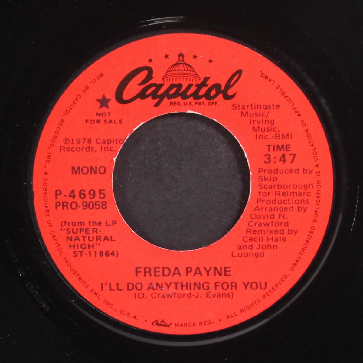 i'll do anything for you by FREDA PAYNE
