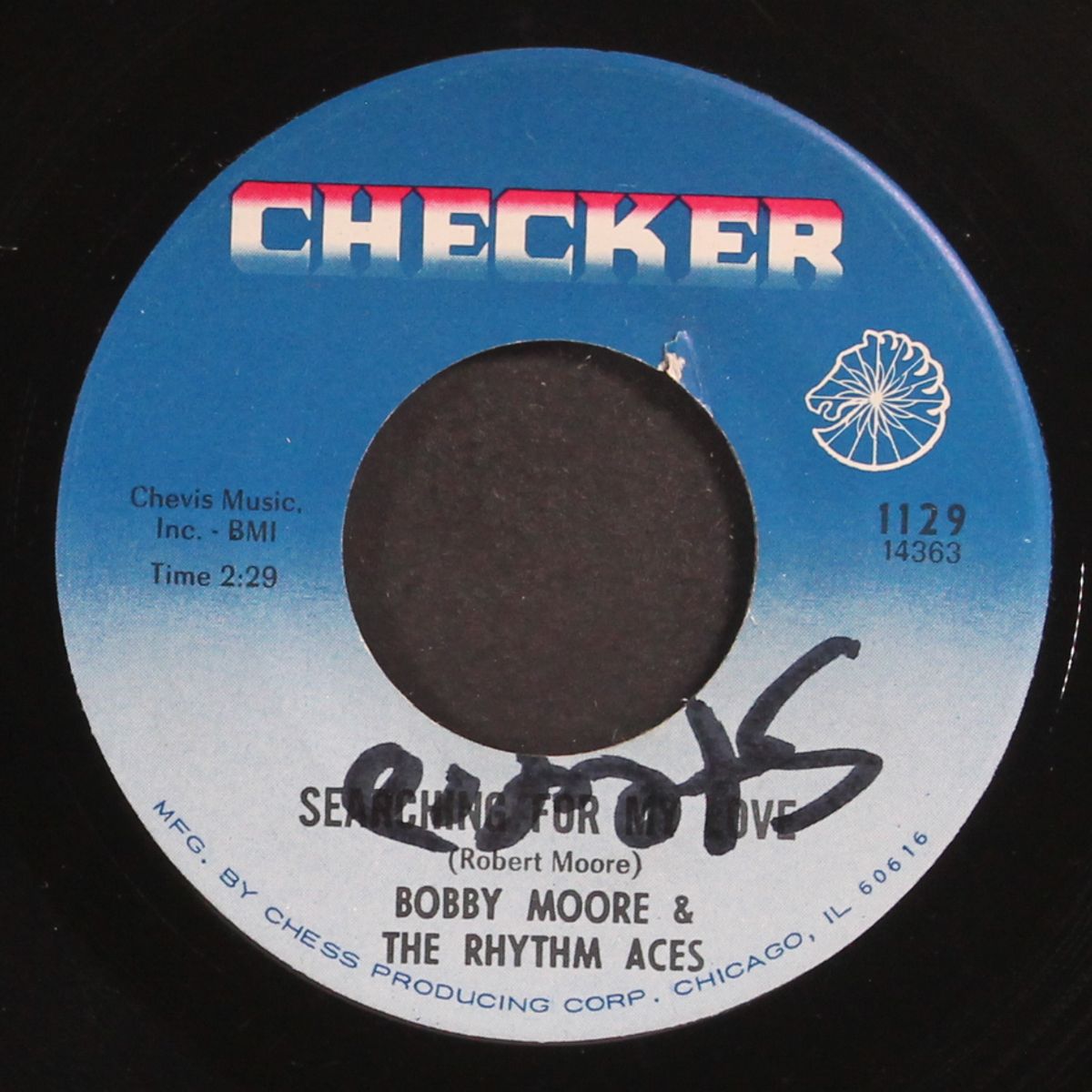 searching for my love / hey, mr. d.j. by BOBBY MOORE & RHYTHM ACES