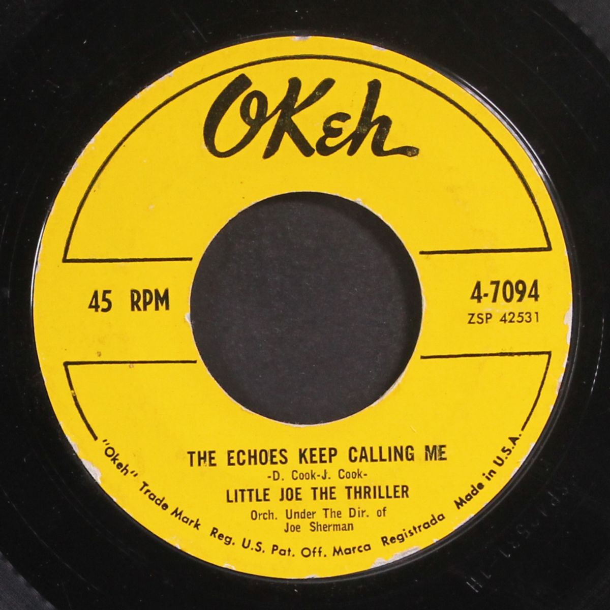 the echoes keep calling me / lonesome by LITTLE JOE THE THRILLER