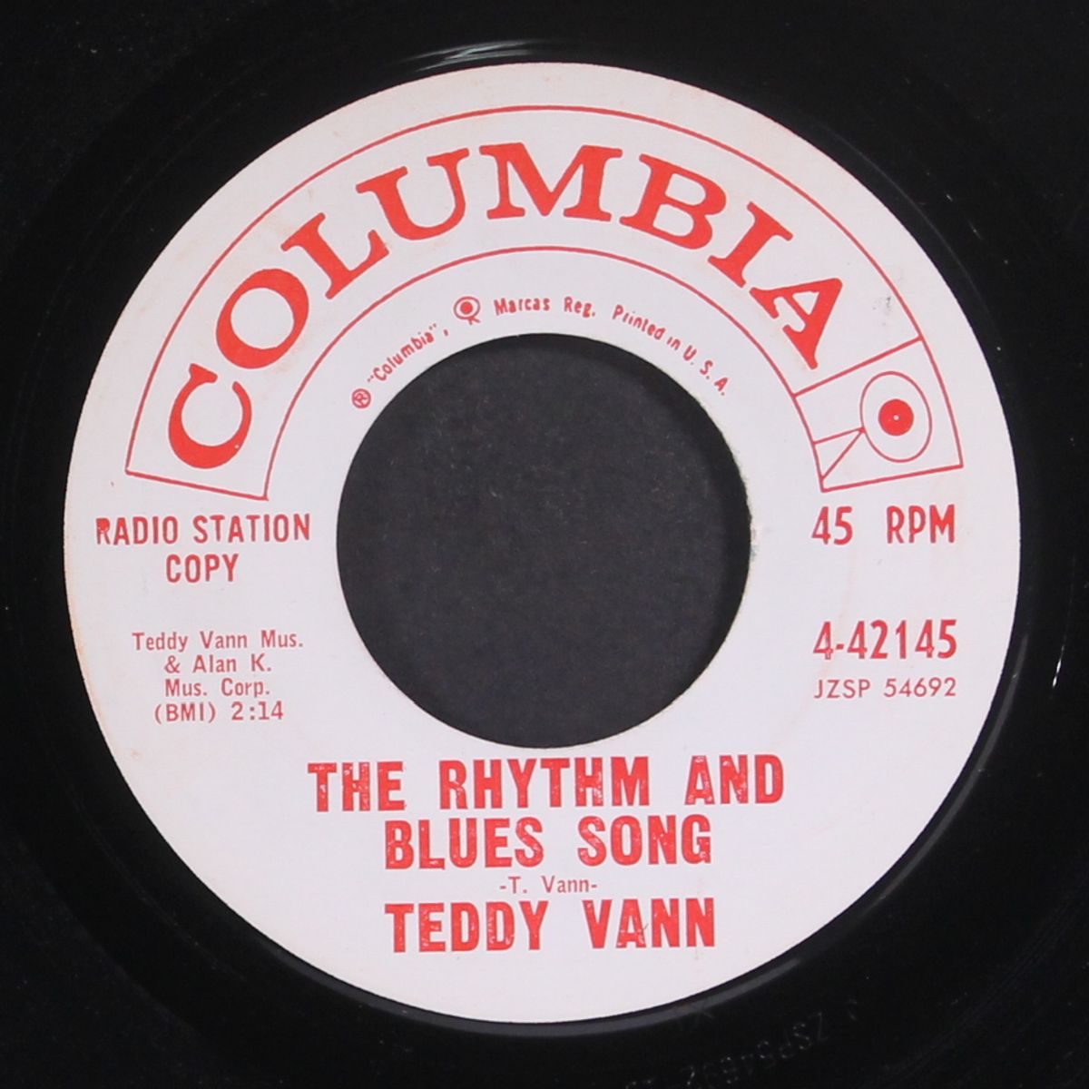soon one morning / the rhythm and blues song by TEDDY VANN