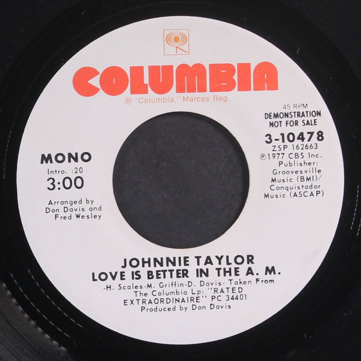 love is better in the a.m. / mono by JOHNNIE TAYLOR