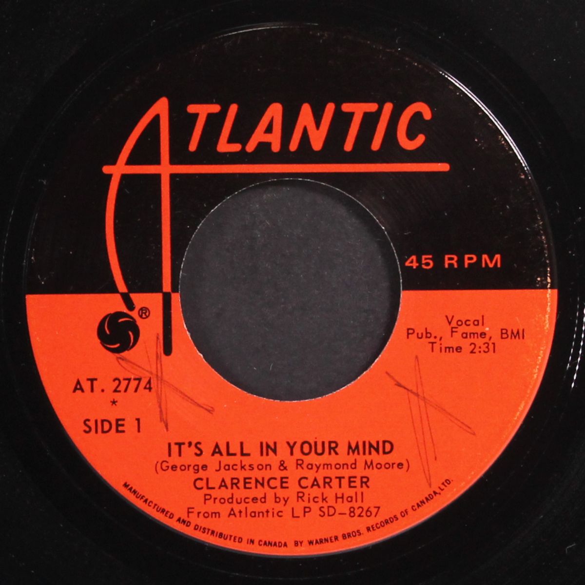 it's all in your mind / till i can't take it anymore by CLARENCE CARTER