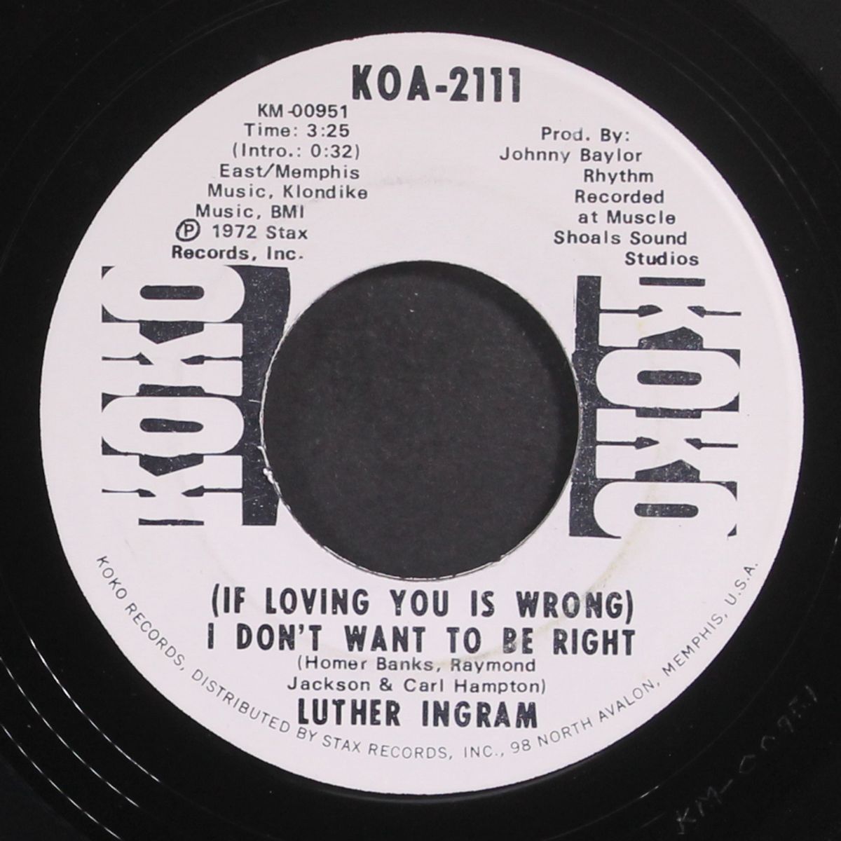 (if loving you is wrong i don't want to be right / same) by LUTHER INGRAM