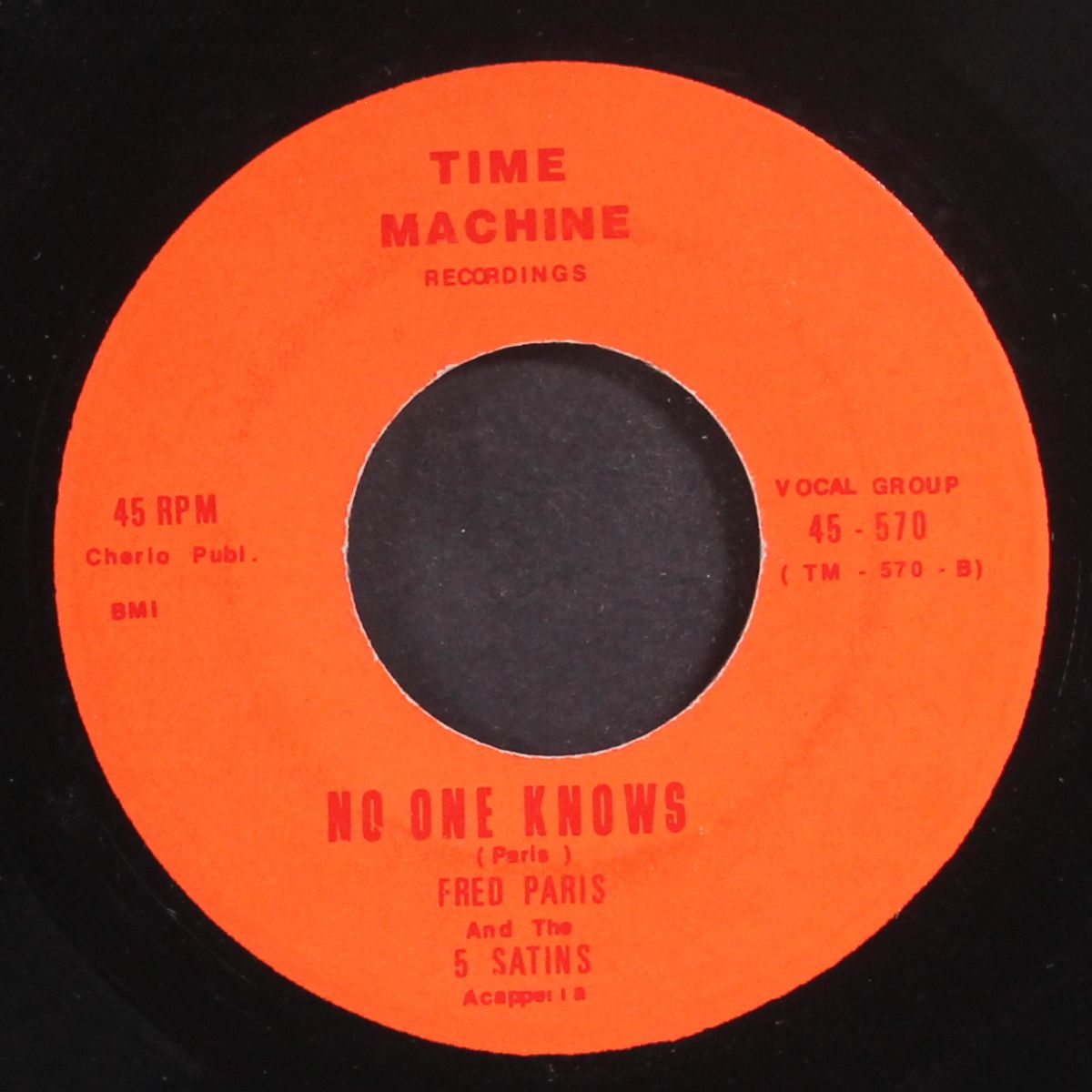 wonder why / no one knows by FRED PARIS & FIVE SATINS