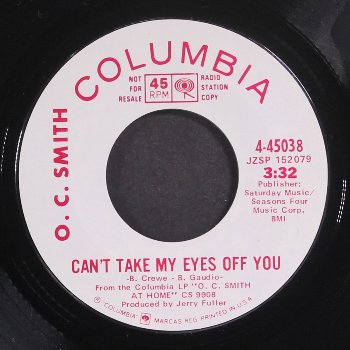 me and you / can't take my eyes off you by O.C. SMITH
