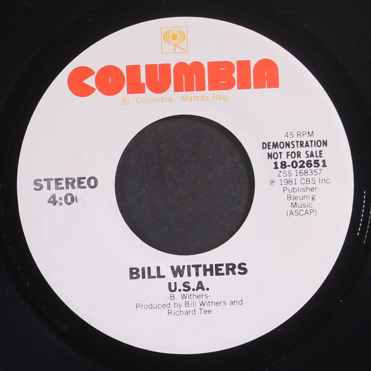 u.s.a. / mono by BILL WITHERS