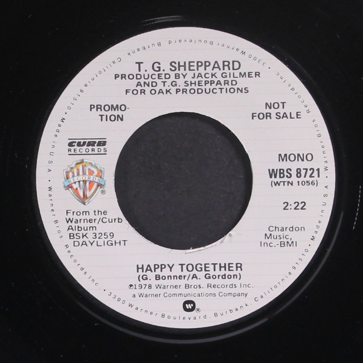 happy together / mono by T.G. SHEPPARD