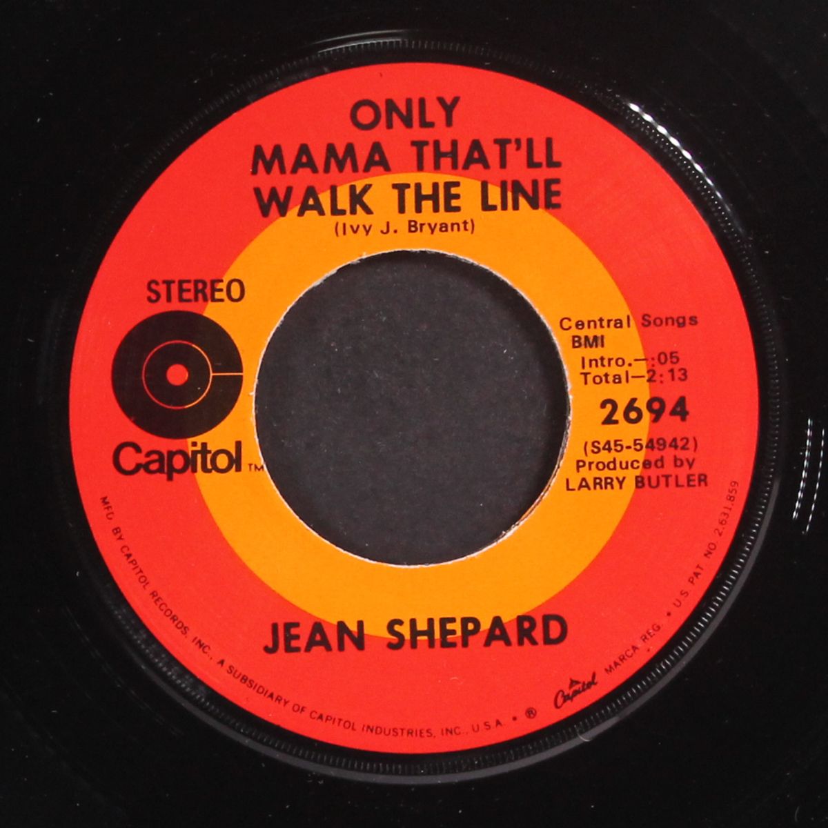 then he touched me by JEAN SHEPARD