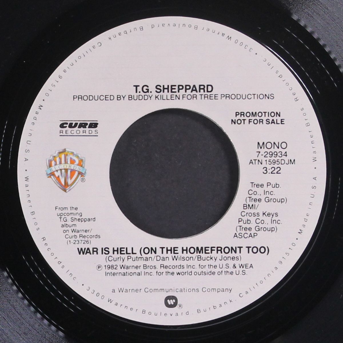 war is hell (on the homefront too / mono) by T.G. SHEPPARD