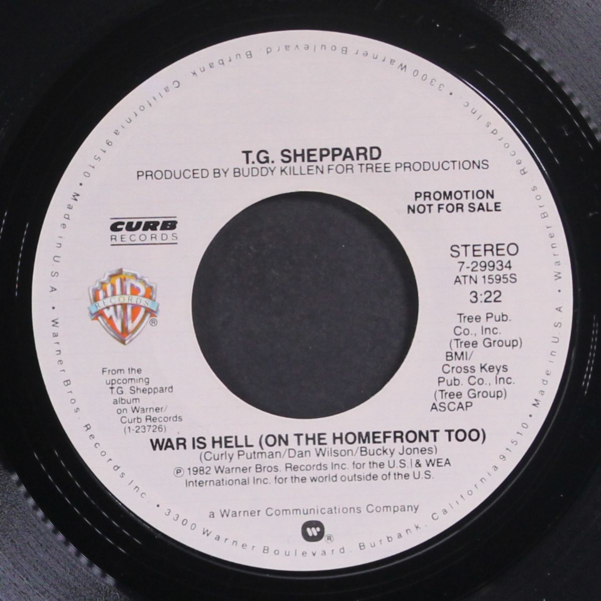 war is hell (on the homefront too / mono) by T.G. SHEPPARD