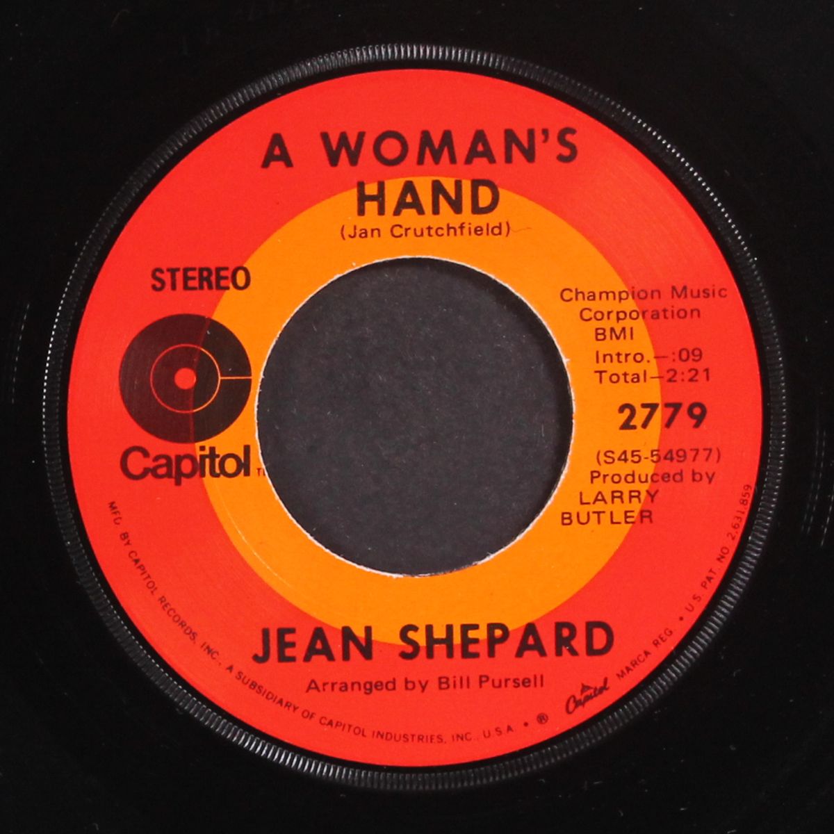 a woman's hand by JEAN SHEPARD