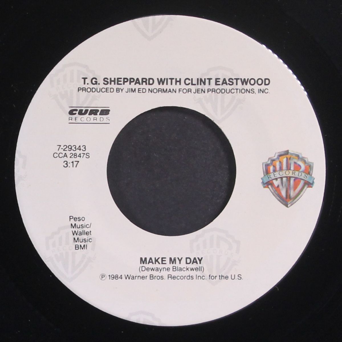 make my day / how lucky we are by T.G. SHEPPARD W/ CLINT EASTWOOD