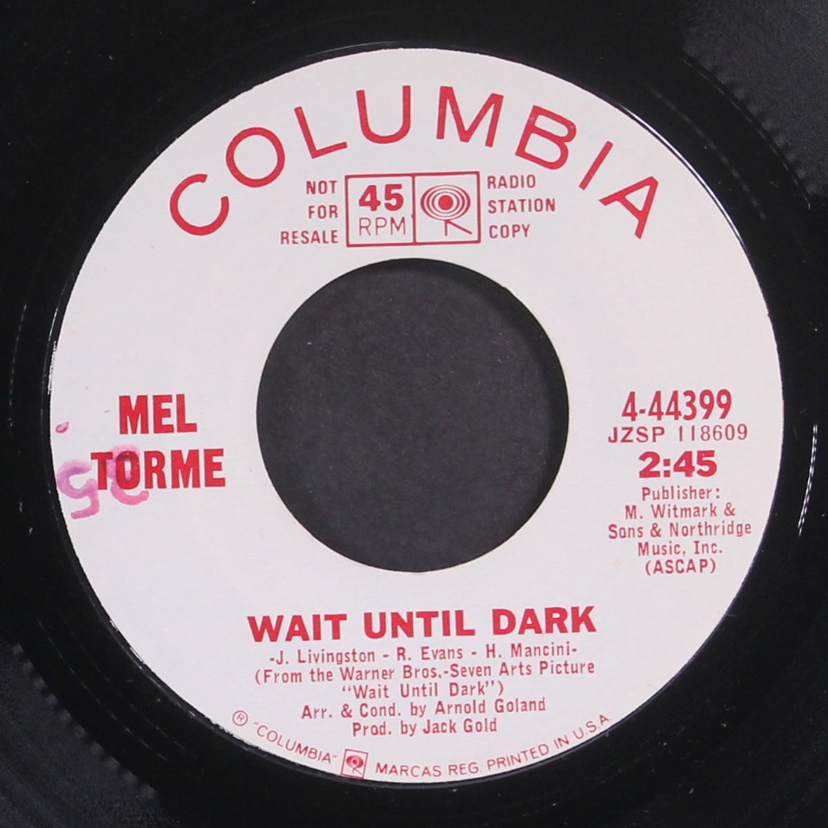 lima lady / wait until dark by MEL TORME