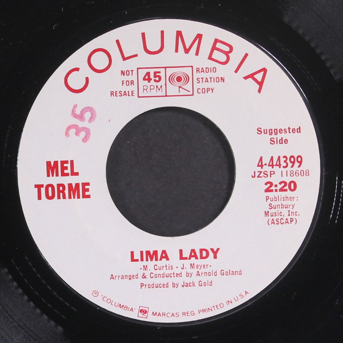 lima lady / wait until dark by MEL TORME