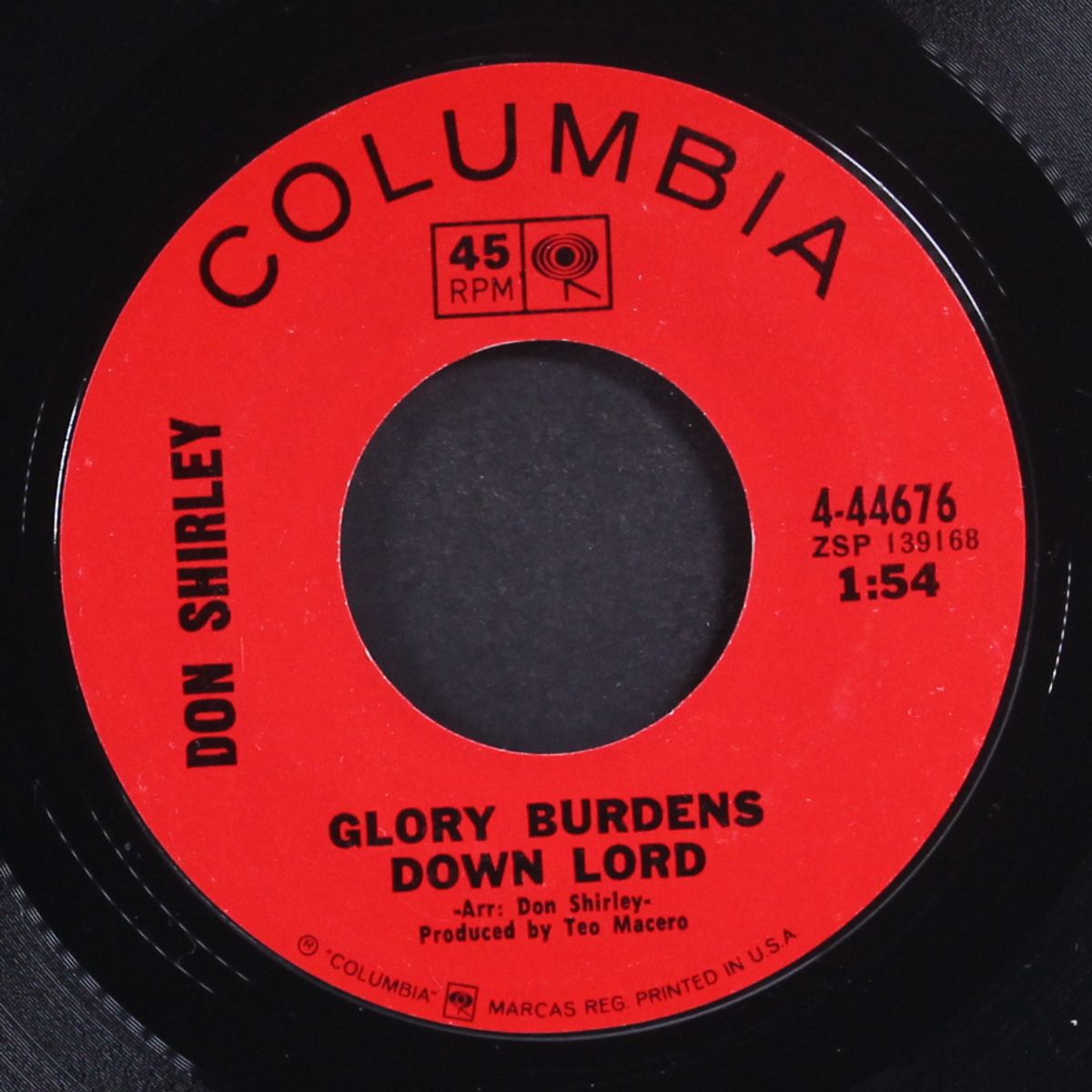 i'll drown in my tears / glory burdens down lord by DON SHIRLEY