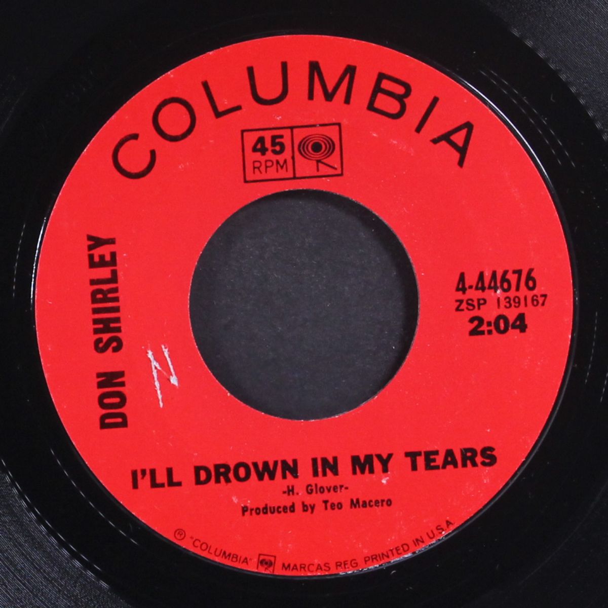 i'll drown in my tears / glory burdens down lord by DON SHIRLEY