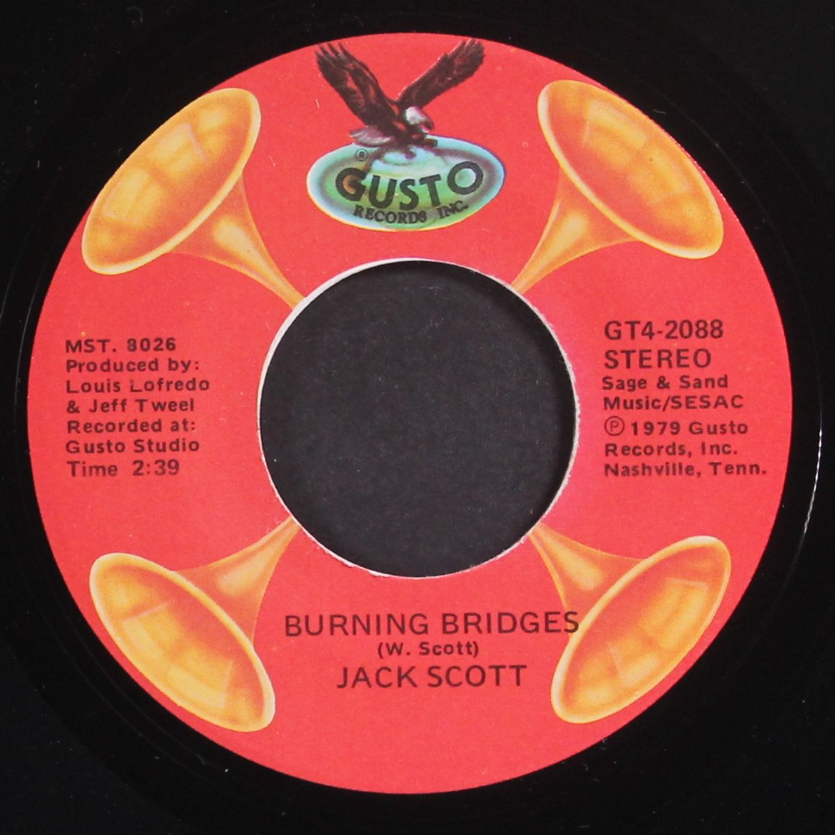 burning bridges / goodbye baby by JACK SCOTT