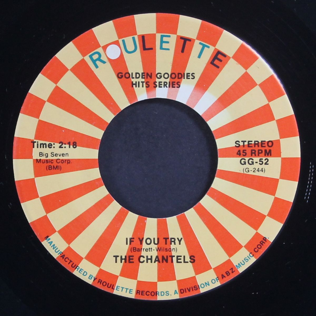 he's gone / if you try by CHANTELS