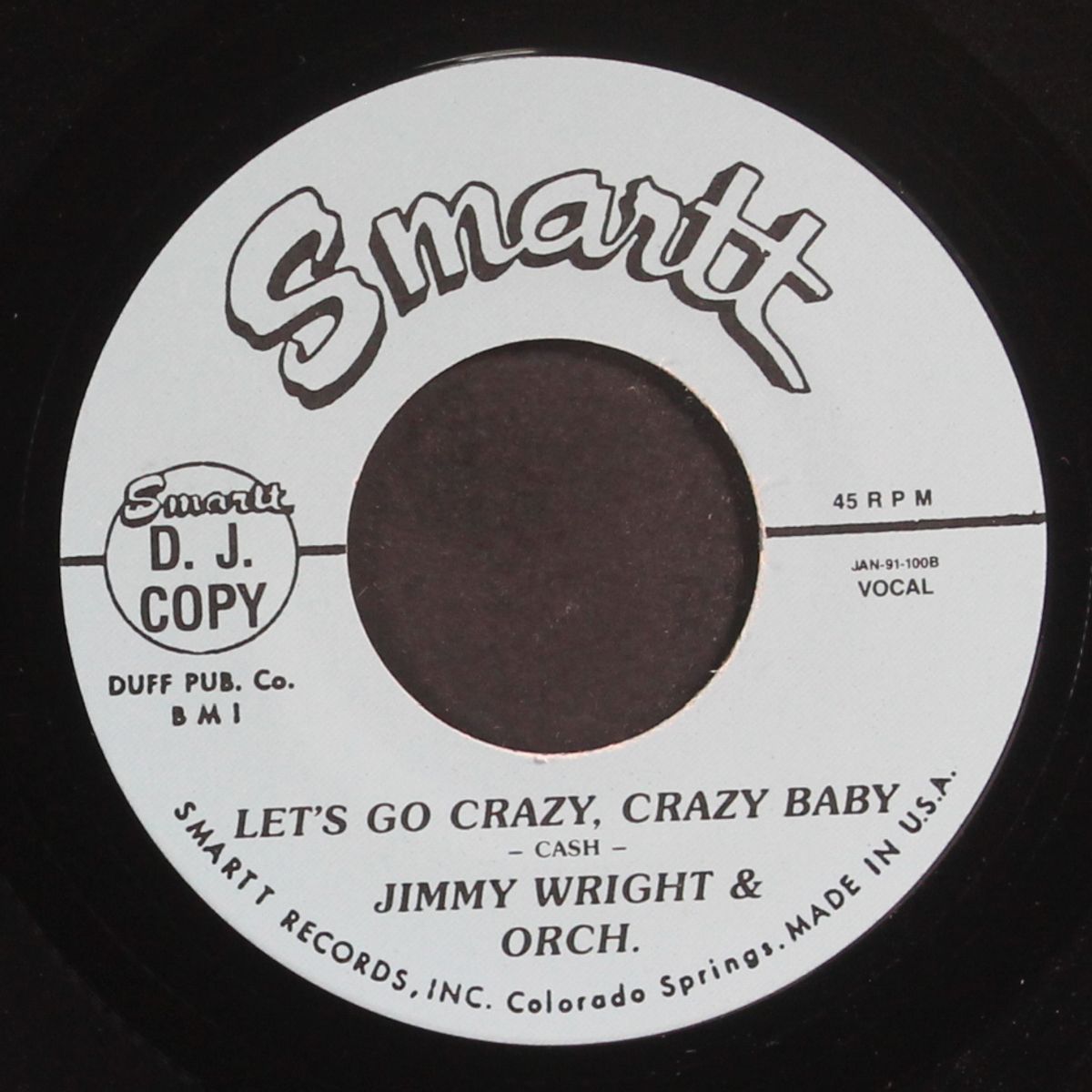 all my love belongs to you / let's go crazy, crazy baby by VIBRATIONS / JIMMY WRIGHT