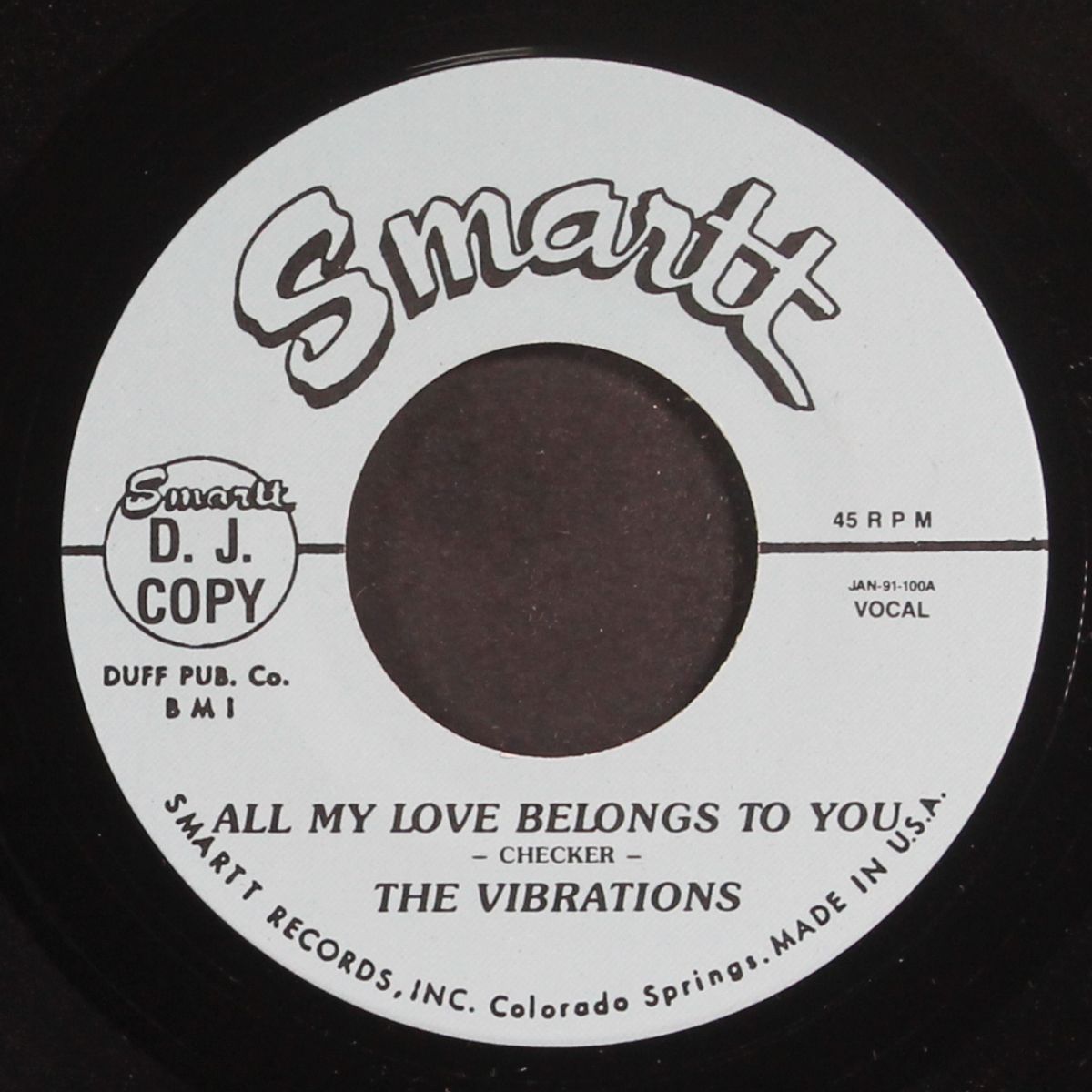 all my love belongs to you / let's go crazy, crazy baby by VIBRATIONS / JIMMY WRIGHT