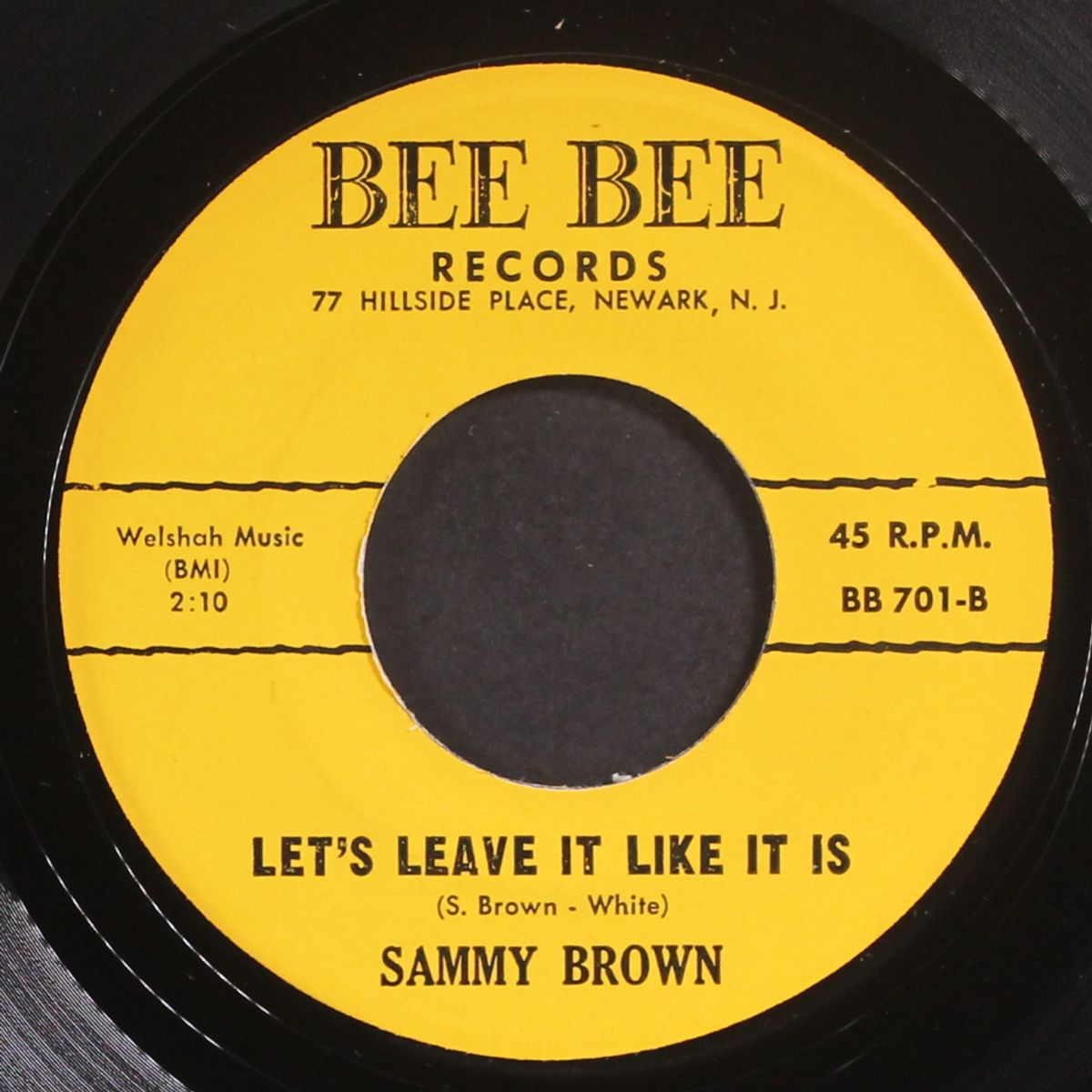 let's leave it like it is / i'm in love by SAMMY BROWN & GROUP