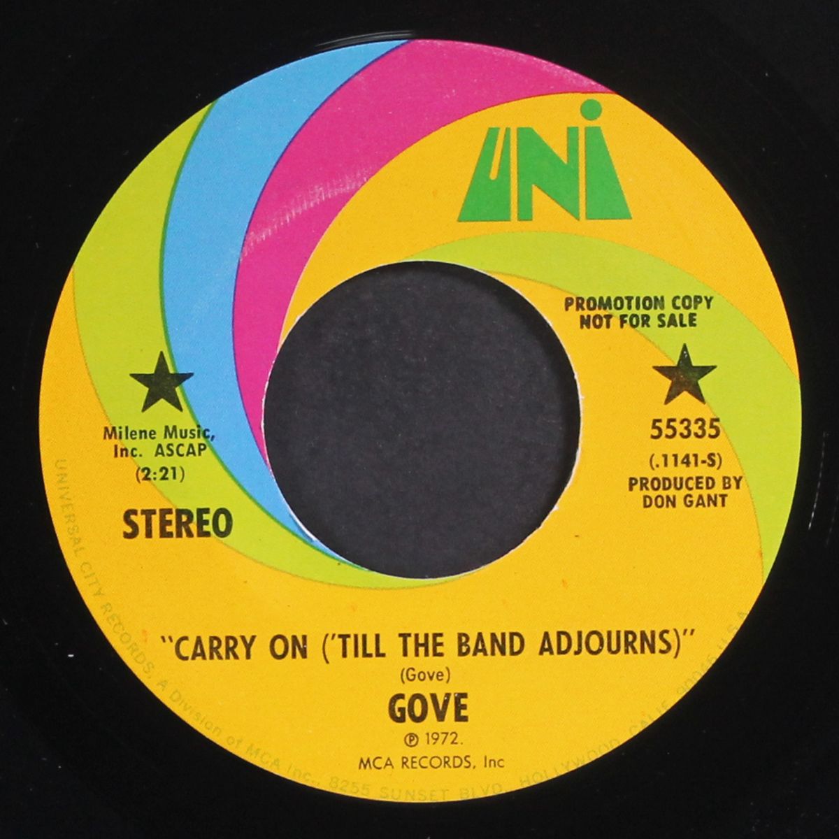 carry on (till the band adjourns) / mono by GOVE