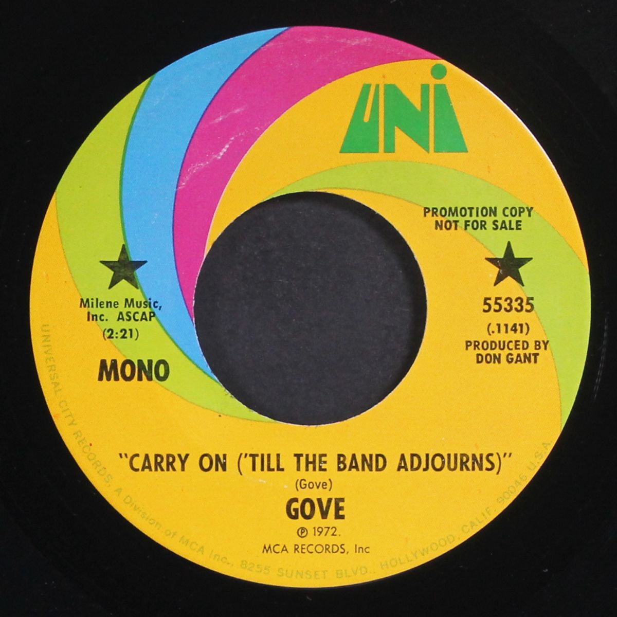 carry on (till the band adjourns) / mono by GOVE