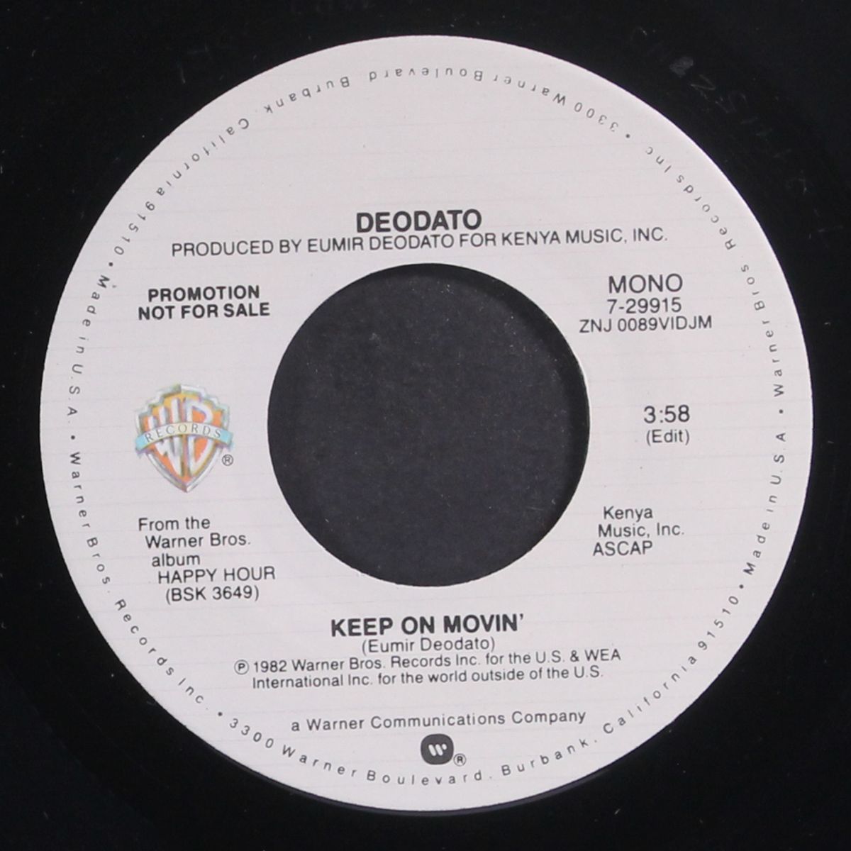 keep on movin' / mono by DEODATO