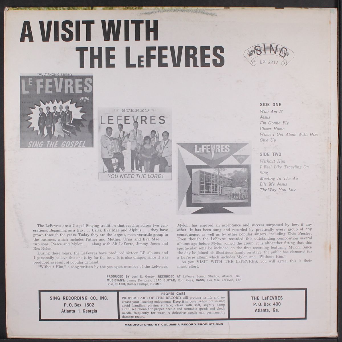 a visit with by LEFEVRES