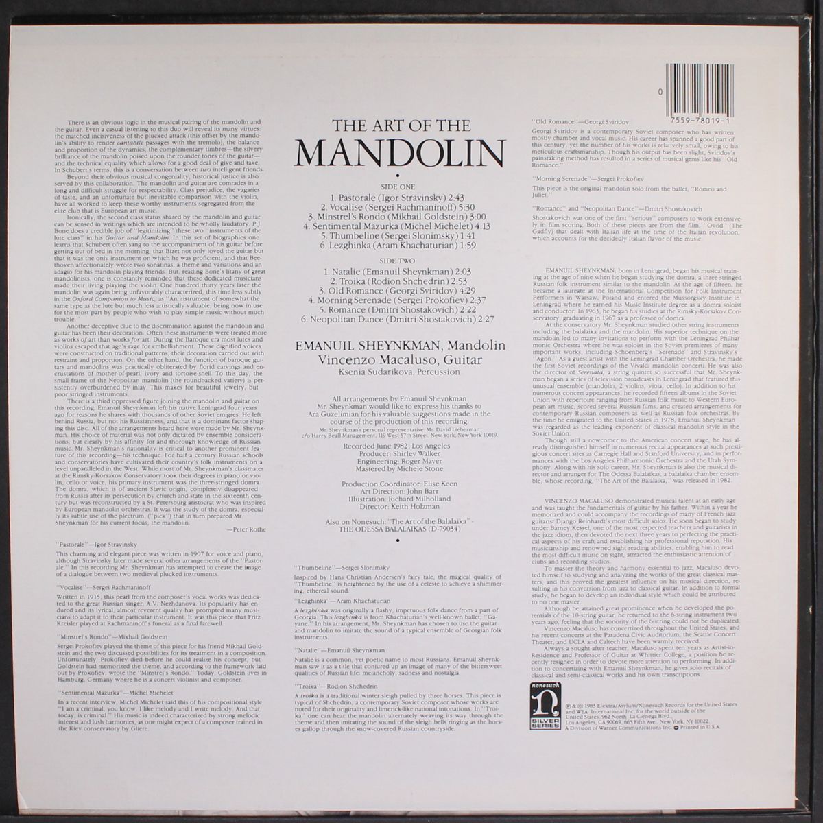 the art of the mandolin by EMANUIL SHEYNKMAN & VINCENZO MACALUSO