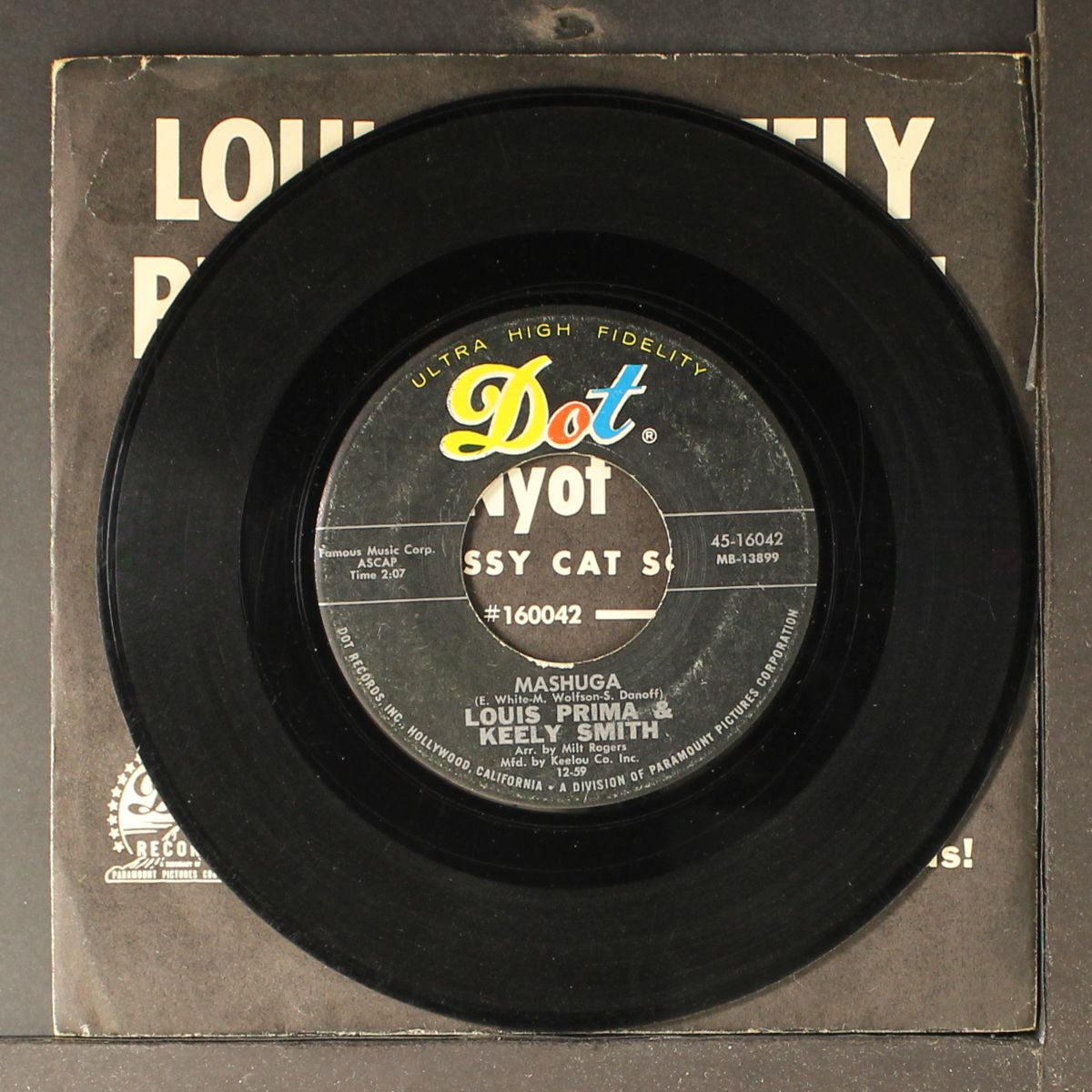nyow! nyot nyow! / mashuga by LOUIS PRIMA & KEELY SMITH