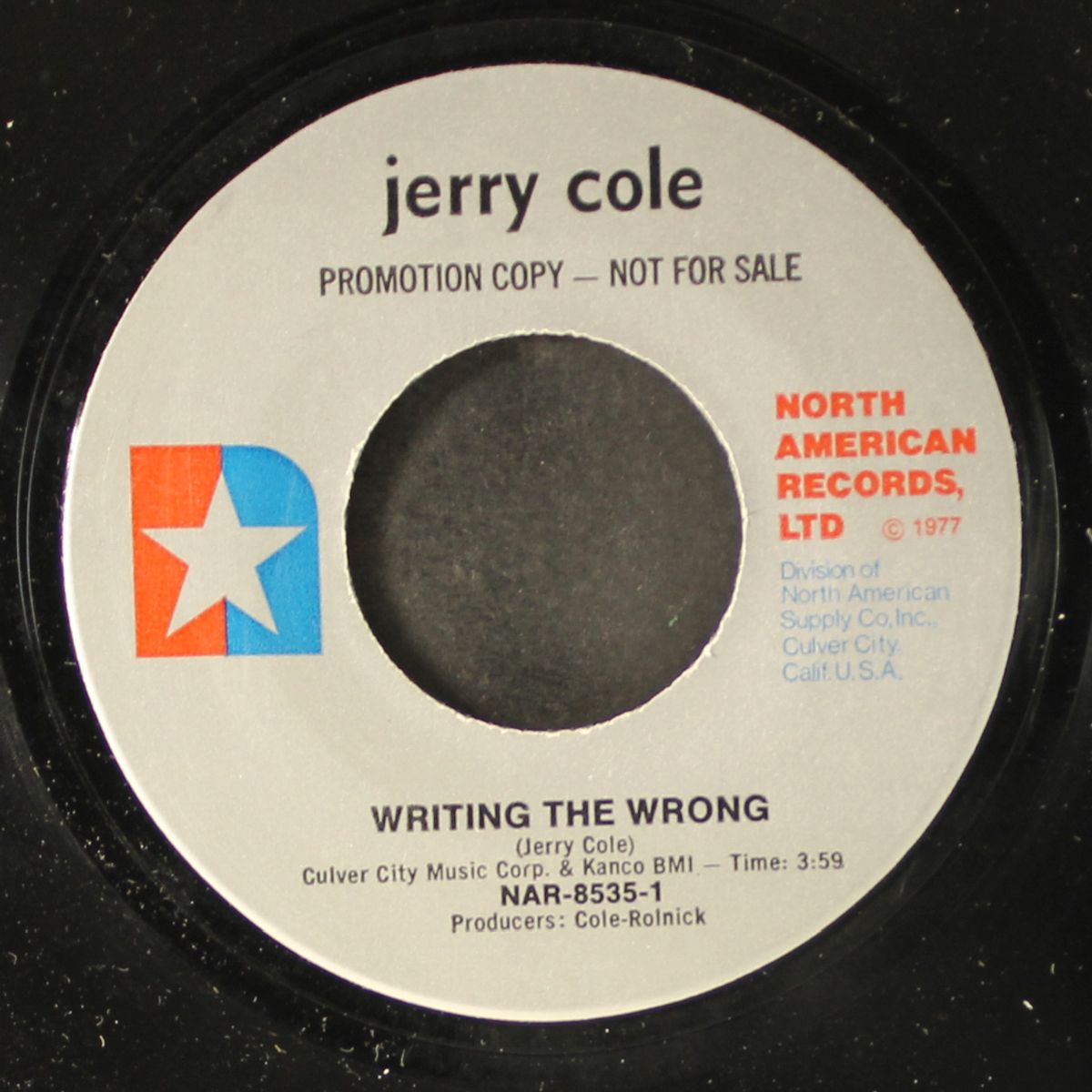 only diamonds are forever / writing the wrong by JERRY COLE