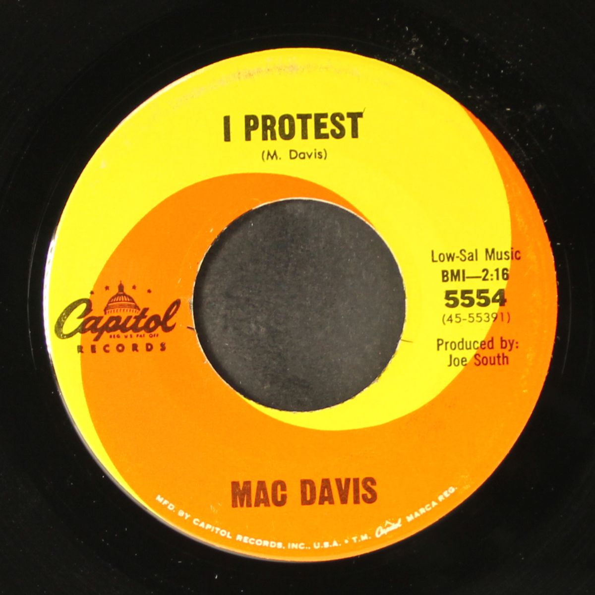 bad scene / i protest by MAC DAVIS