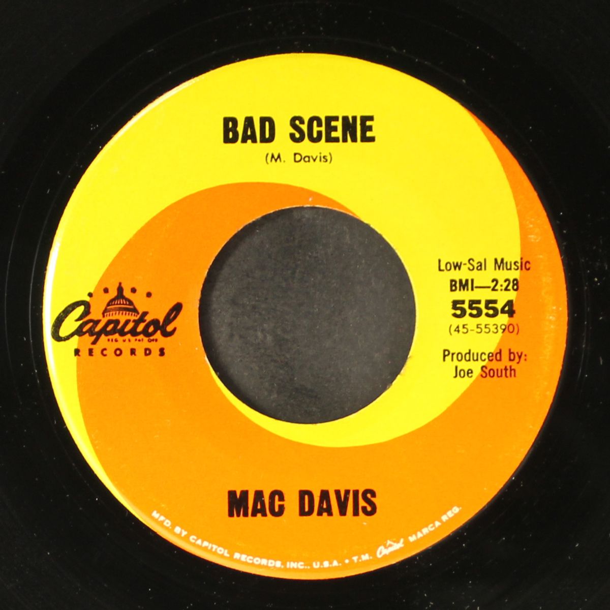 bad scene / i protest by MAC DAVIS