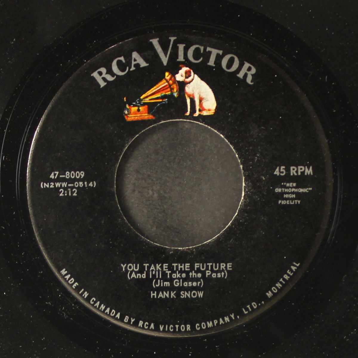 you take the future by HANK SNOW