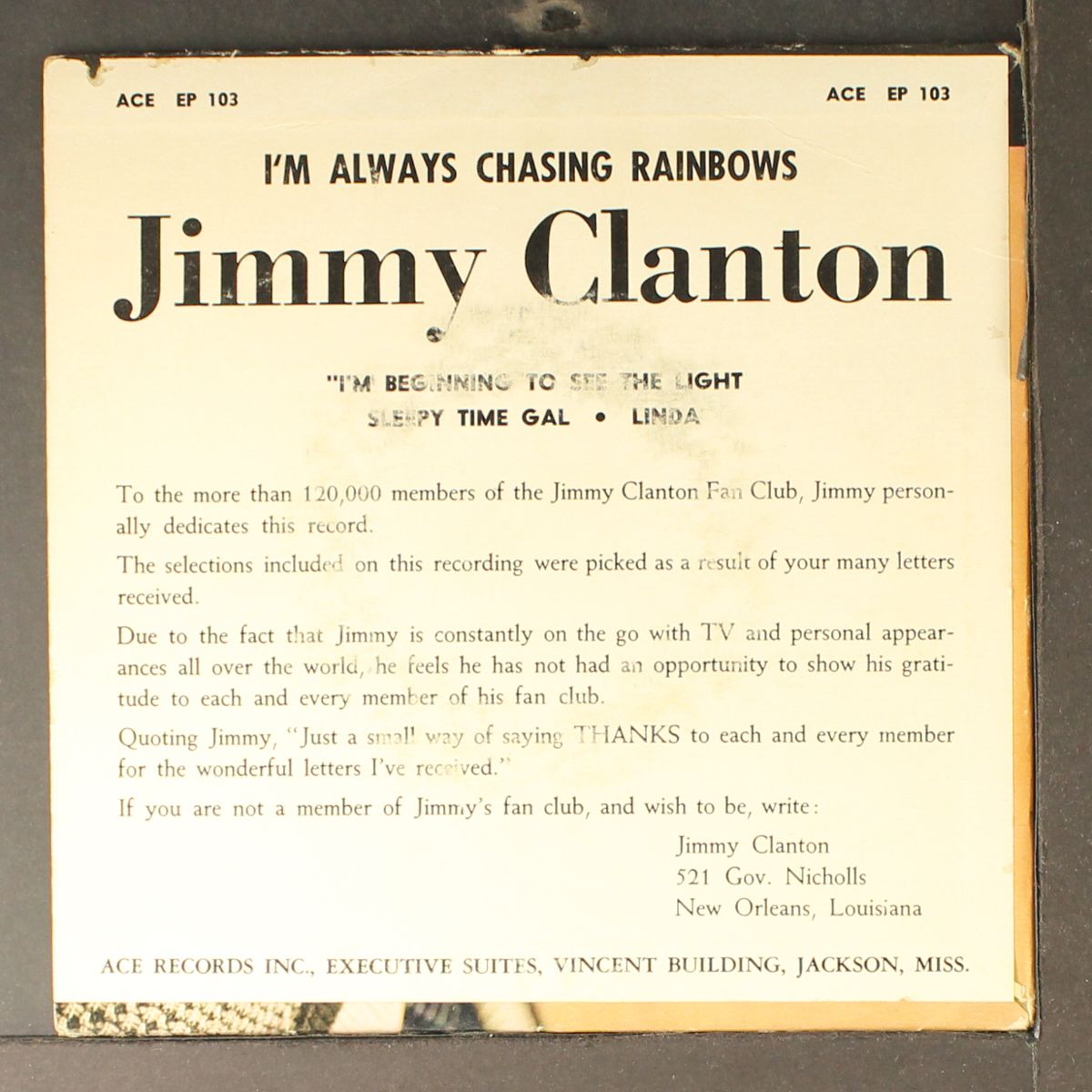 i'm always chasing rainbows by JIMMY CLANTON