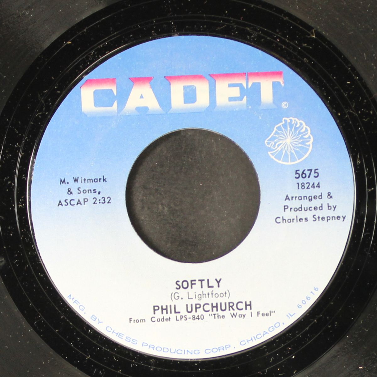 softly / you don't have to know by PHIL UPCHURCH