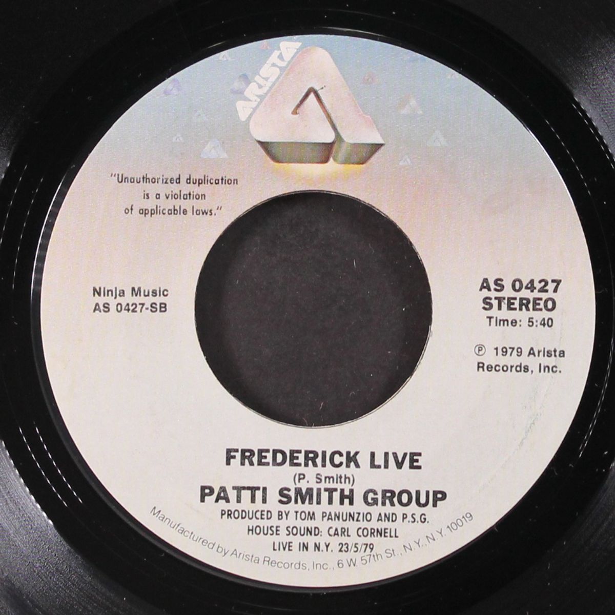 frederick / frederick live by PATTI SMITH GROUP