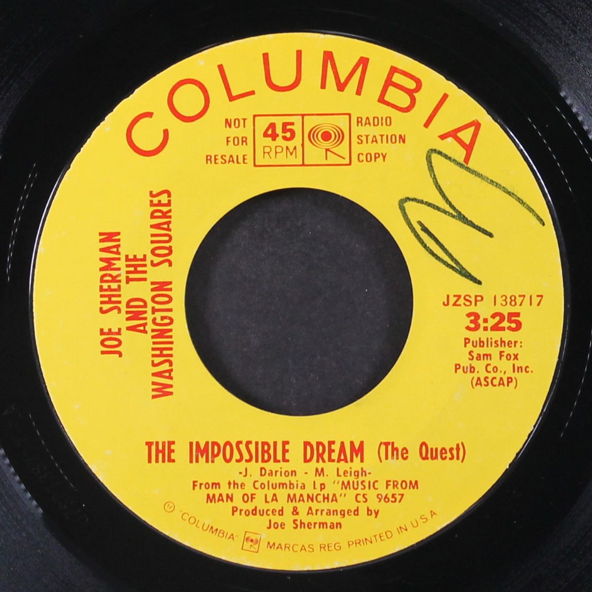 dulcinea / impossible dream by JOE SHERMAN & THE MUSICAL SQUARES