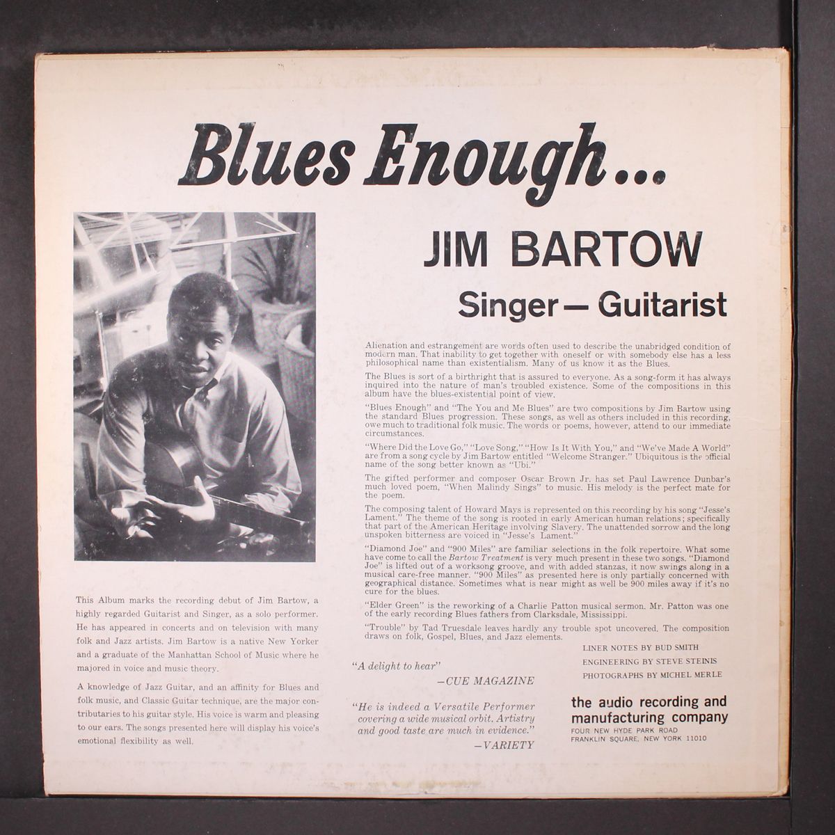 blues enough by JIM BARTOW