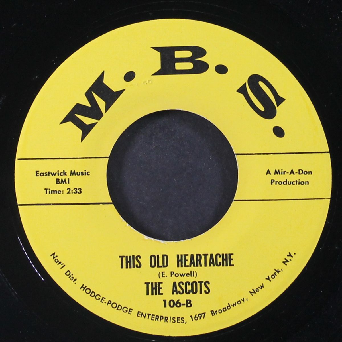 miss heartbreaker / this old heartache by ASCOTS