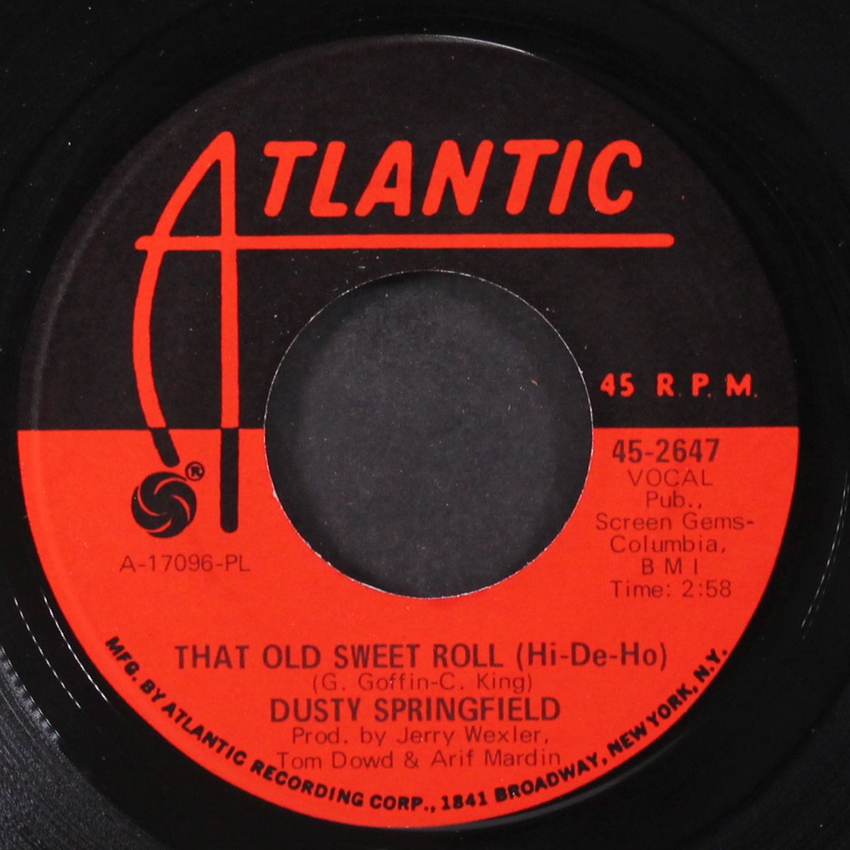 willie & laura mae jones / that old sweet roll (hi-de-ho ) by DUSTY SPRINGFIELD