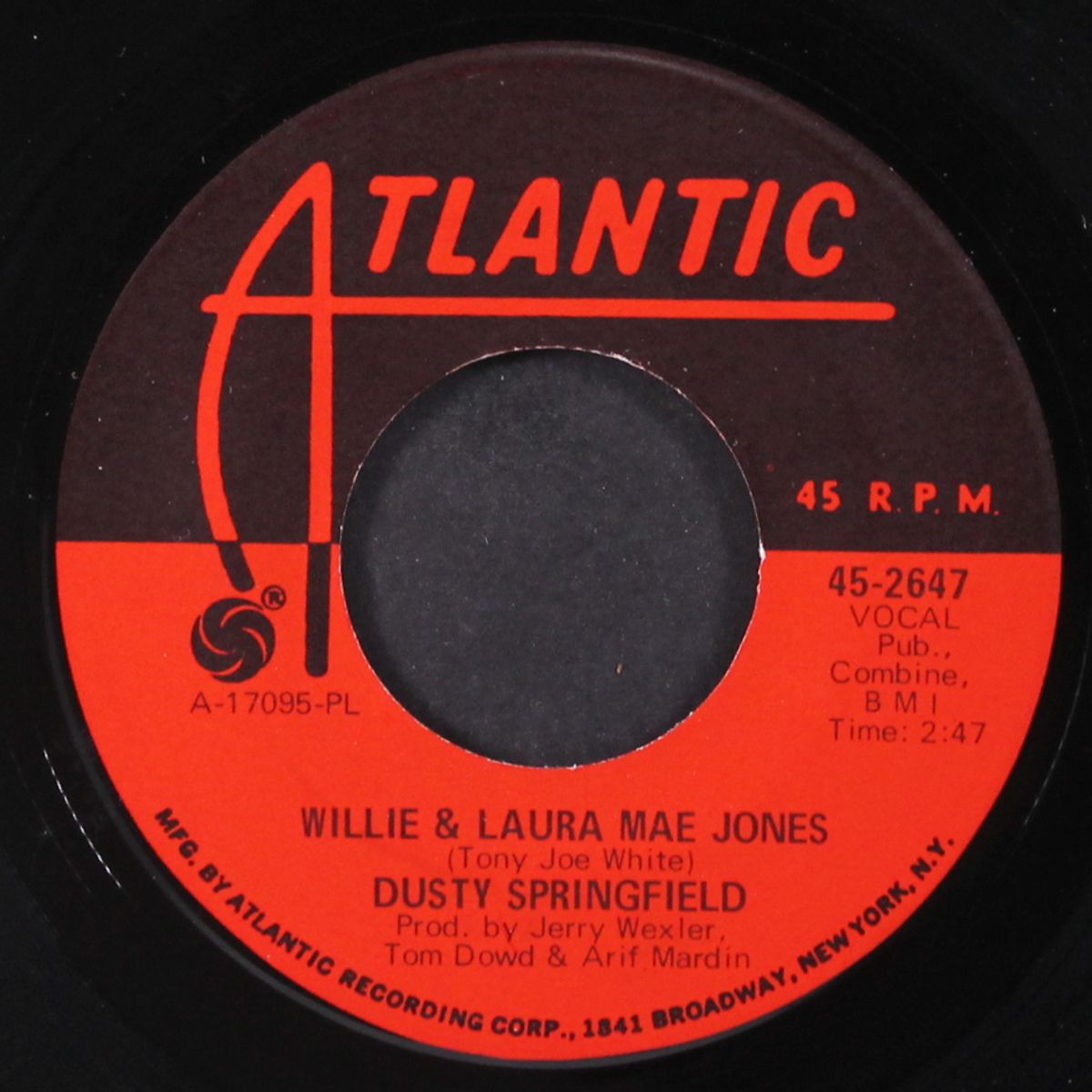 willie & laura mae jones / that old sweet roll (hi-de-ho ) by DUSTY SPRINGFIELD