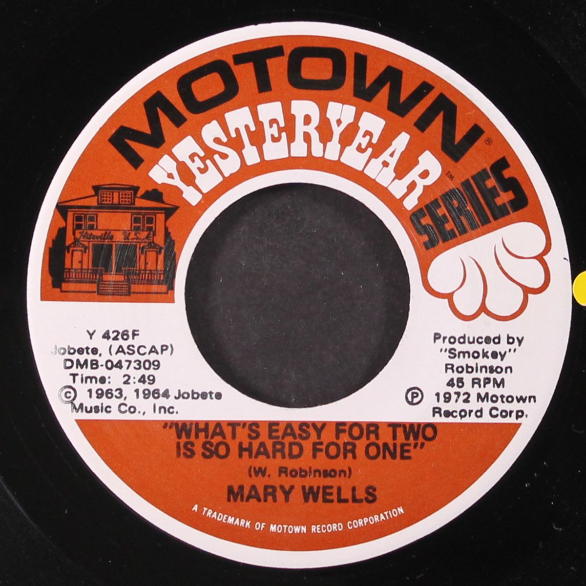 my guy / what's easy for two is so hard for one by MARY WELLS
