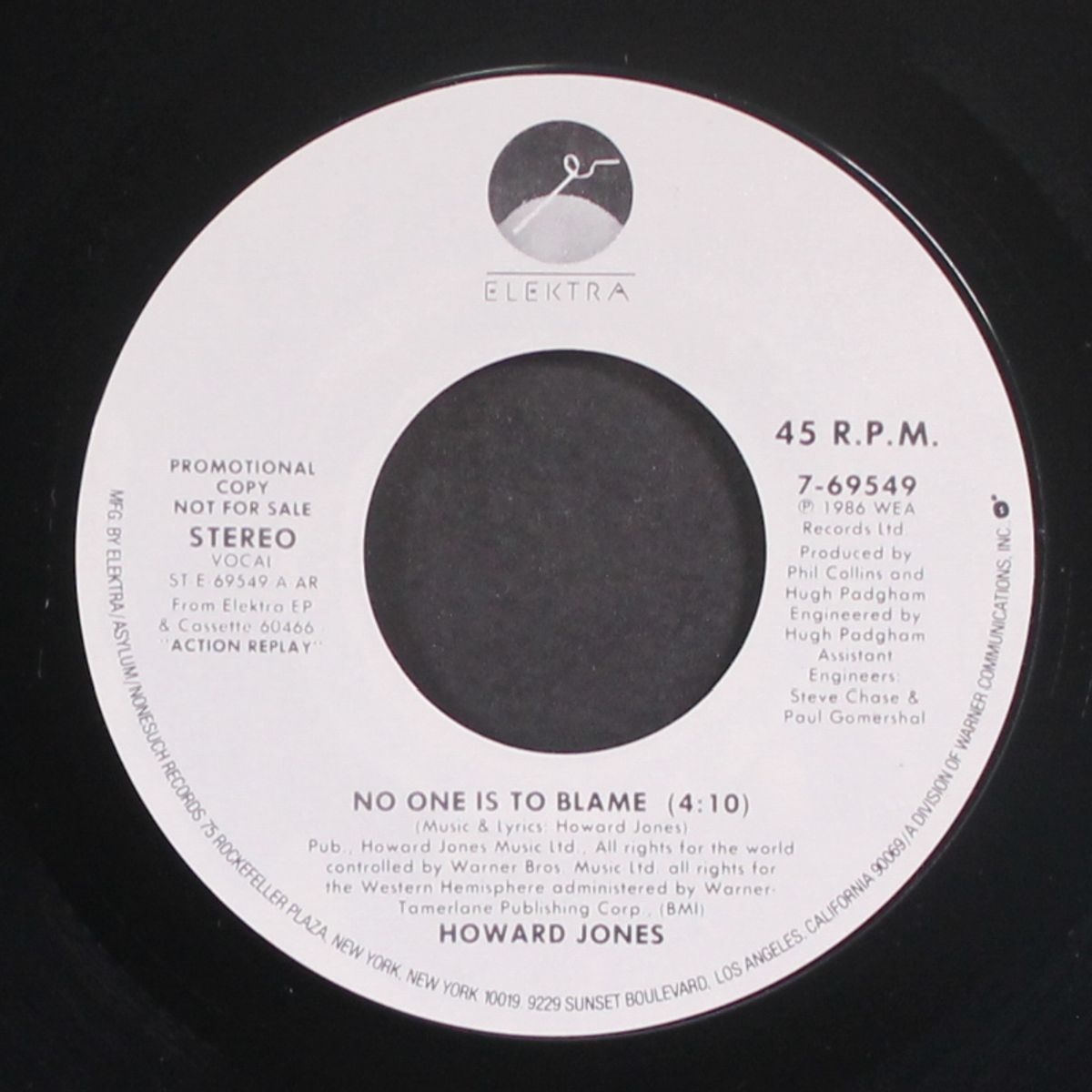 no one is to blame by HOWARD JONES