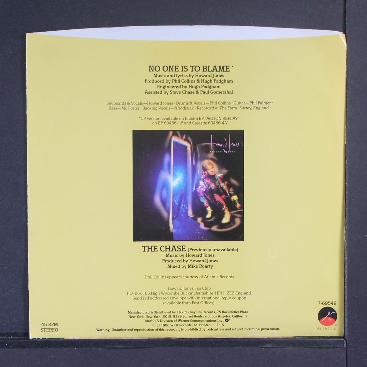 no one is to blame by HOWARD JONES