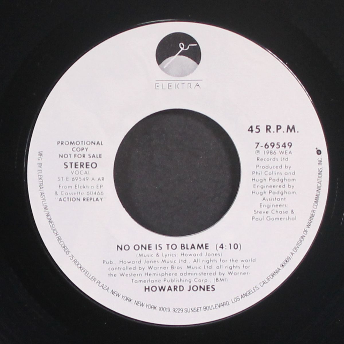 no one is to blame by HOWARD JONES