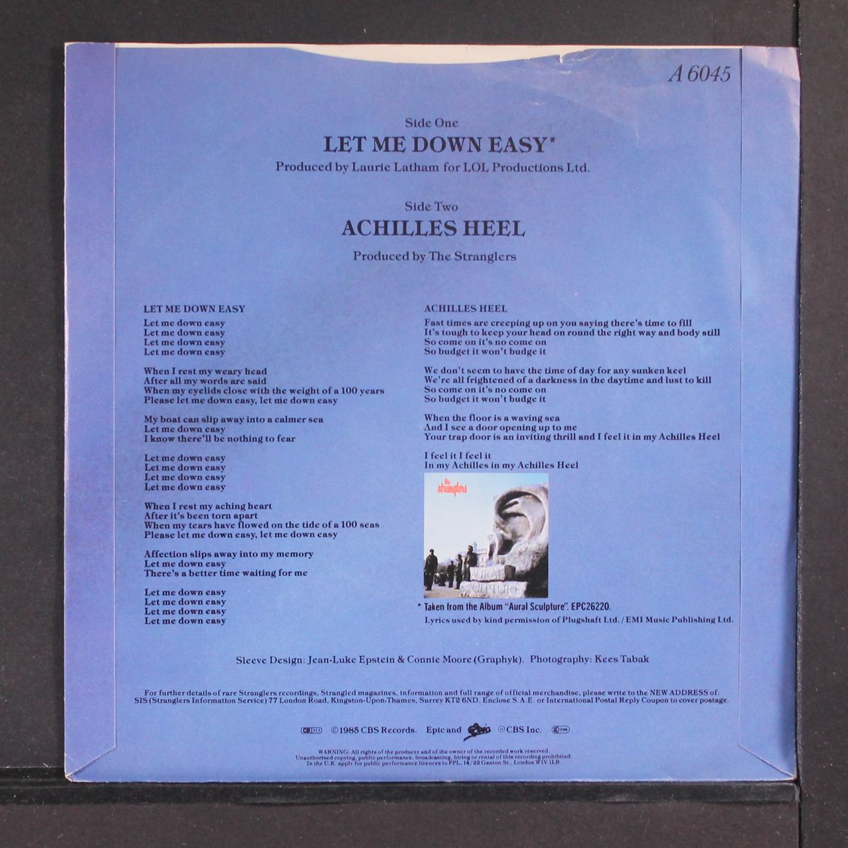 let me down easy by STRANGLERS