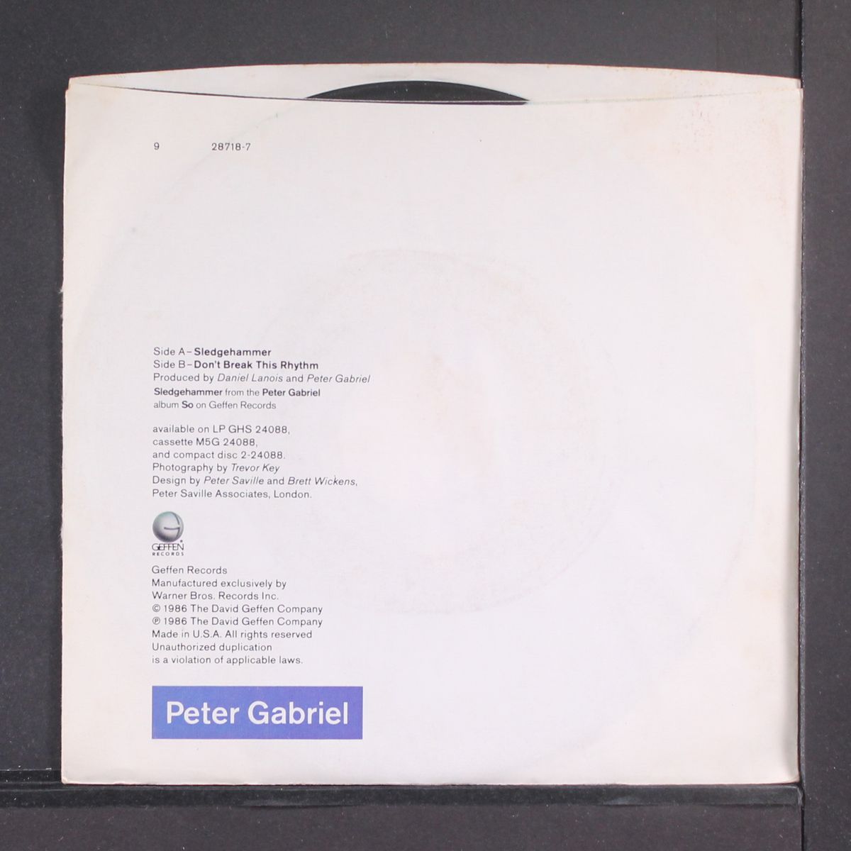 sledgehammer by PETER GABRIEL